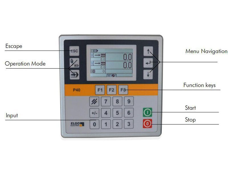 The process of selecting a press brake controller - Elgo p40 controller for hydraulic press brake