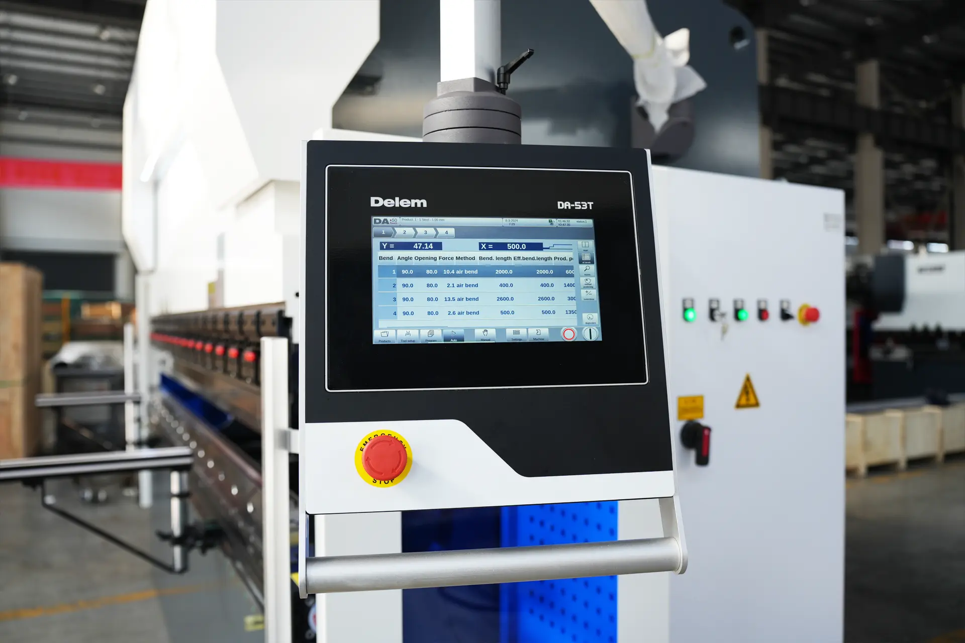 CNC Press Brake MB8-110T3200 3+1 Axis With DELEM DA53T controller - Pictures 10 DELEM DA-53T Control